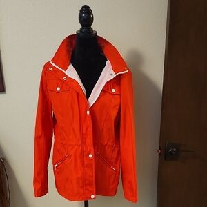 BCBG Vibrant Orange Utility Jacket
